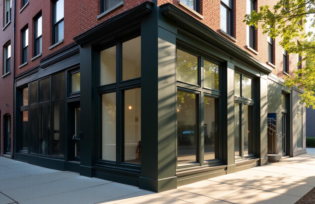 Exterior of the Stellar Scribe creative studio in Williamsburg